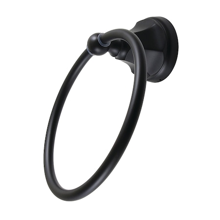 Kingston Brass 6Inch Towel Ring, Matte Black BA4814MB